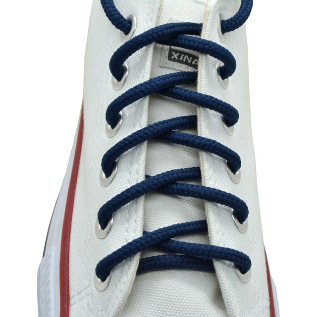 27",36",45",54", Navy Blue Round Shoelaces 5mm(Thick) One Pair Made in