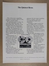 1972 Revox A77 Dolby B Reel Tape Recorder vintage print Ad