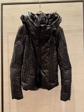 00s Buffalo Bobs leather puffer jacket