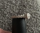 Stauer ring, 8, 3 stone halo, 925, czs on sides, EUC — photo 7