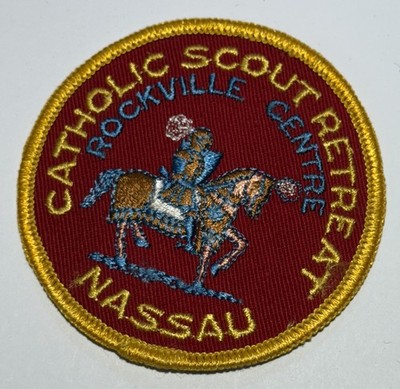Nassau  Rockville Centre New York Catholic Retreat Patch Boy Scout MH6