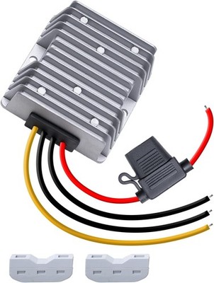 48V/36V to 12V Step Down Converter, 20A 240W DC-DC Buck, Golf Cart Power Supply