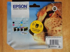Genuine Epson T0715 Cheetah Multipack (C13T07154010) 4 Pack of Ink Cartridges