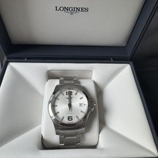 Longines Mens Conquest VHP White Face Quartz 41mm