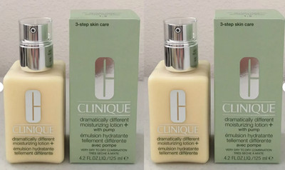 2 packs Clinique  Dramatically Different Lotion + With Pump, 4.2 ozBottle