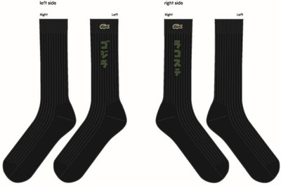 Lacoste x Godzilla Collaboration Socks Black 25-27cm Japan Limited