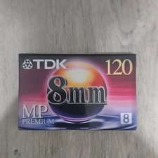 TDK 8mm MP Premium 120 Min Recordable Camcorder Videotape P6-120MP Jewel Case