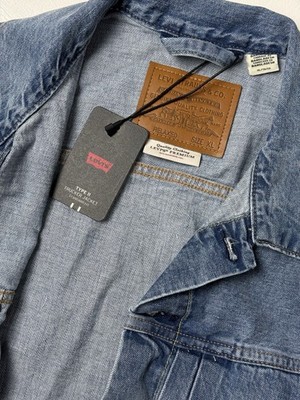 Levis Men Size XL Premium Type II Two 2 Selvedge Denim Trucker