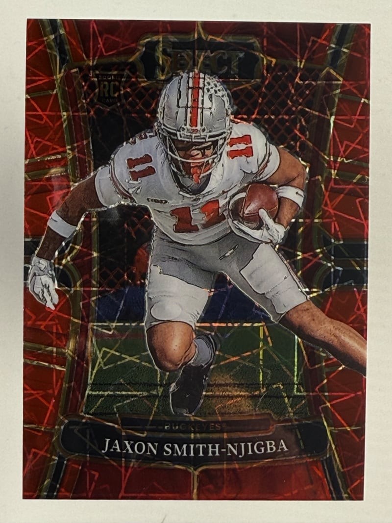 2023 Select Draft Picks Prizm Jaxon Smith-Njigba #7 Red Lazer RC