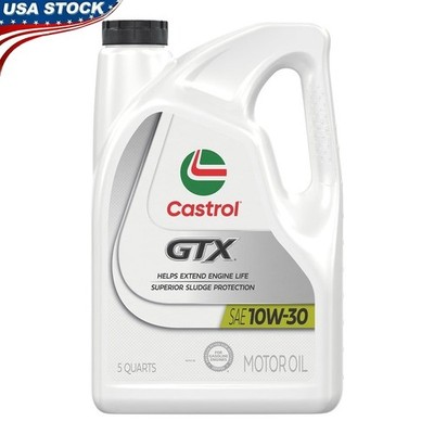 10W-30 Conventional Motor Oil Engine Protection Sludge Prevention 5 Quarts New