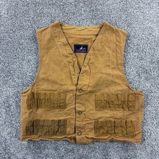 Vintage 40s Red Head Hunting Vest Mens M Pocket Hunting Duck Canvas