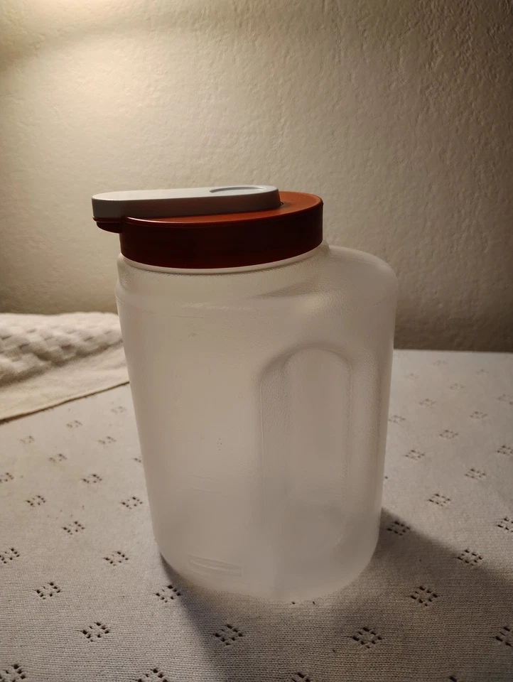 Jarro RUBBERMAID vermelho pop up top mixer mate 2 qt garrafa de armazenamento líquido - Imagem 2 de 4