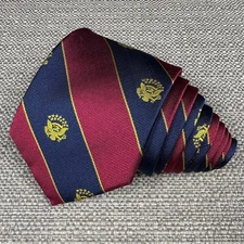 Brooks Brothers Mens Repp Tie Red Blue Striped Presidential Congress Senate New