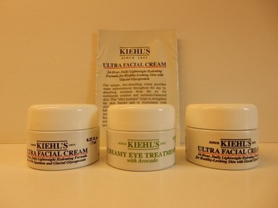 KIEHL'S - Ultra Facial Cream 2 x 7 ml + Sachet 3 ml  + Creamy EYE Treatment 7 ml