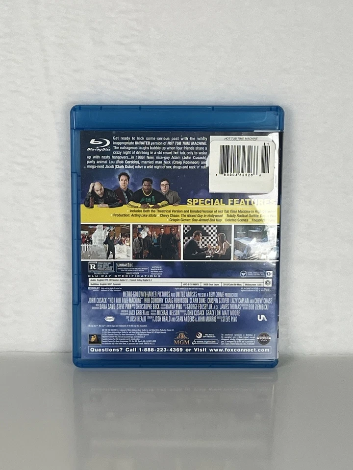 HOT TUB TIME MACHINE UNRATED EDITION BLU RAY - Image 2 of 3