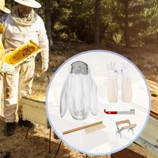 Beekeeper Jacket Protective Gear with Gloves Equipment Premium Ventilated Bee
