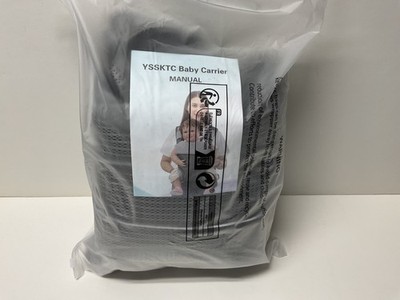 Baby Carrier:  Newborn to Toddler - Grey Infant Carrier - 7- 35 lbs - NEW IN BAG