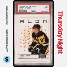 2020 UPPER DECK SKYBOX METAL UNIVERSE #A-4 SIDNEY CROSBY ALON PSA 9
