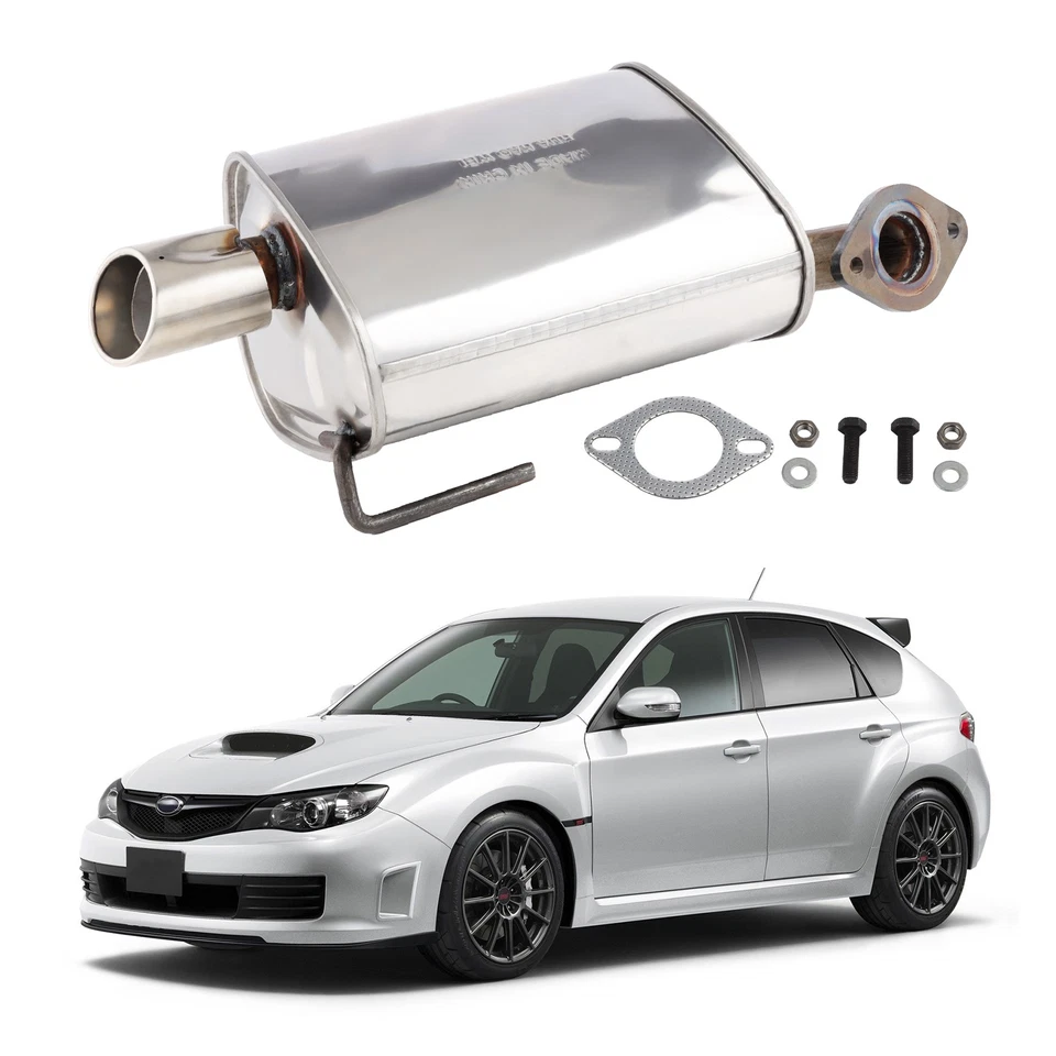 Rear Muffler Stainless Steel For Subaru Impreza 2012-2016 2.0L H4 SEDAN 4-Door - Imagem 4 de 4