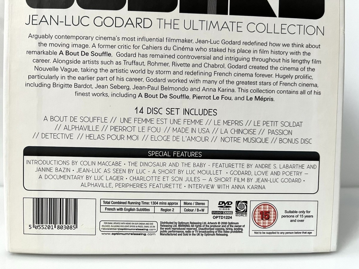 14 Disc DVD Box Set - JEAN- LUC GODARD THE ULTIMATE COLLECTION