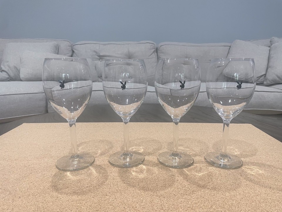 Authentic glassware from the original Playboy Club — genuine mid-century pop-culture artifacts that are harder to find than they look.