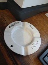Vintage Ashtray - Hotpoint Enameled Metal -Rare 1951 -5 1/2" Diameter