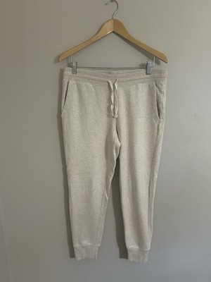 Amazon Essentials Men's Light Gray Jogger Sweatpants Fleece Drawstring Size L