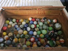 Old Marbles Akro Peltier German and more Vintage Lot Storage Locker Find
