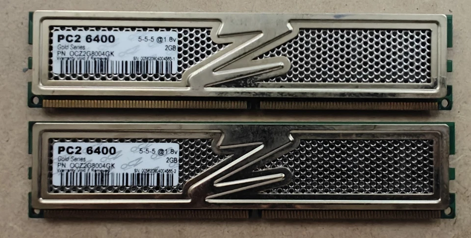 OCZ OCZ2G8004GK Gold Series 2GB DDR2 PC2-6400 RAM - Image 3 of 3