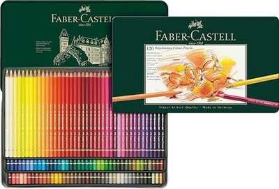 Faber-Castell Polychromos Artists' Color Pencils - Tin of 120 Colors
