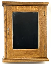 Antique Arts And Crafts Movement Quarter Sawn Tiger Oak Cabinet