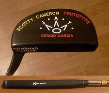 Scotty Cameron J.A.T. SERGIO GARCIA Refinished Putter 35 in RH Black Used Rare