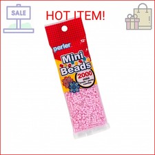 Perler 80-14096 Mini Fuse Bead Craft Supplies, 2000pcs, Light Pink