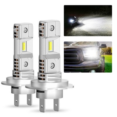 Pair AUXITO White H7 6500K LED Headlight Bulbs Bulb High Power High Low Beam Q10