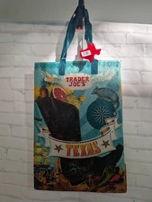 New Trader Joe's - Reusable Grocery Bag -  Texas Boot - 6 Gallon Tote