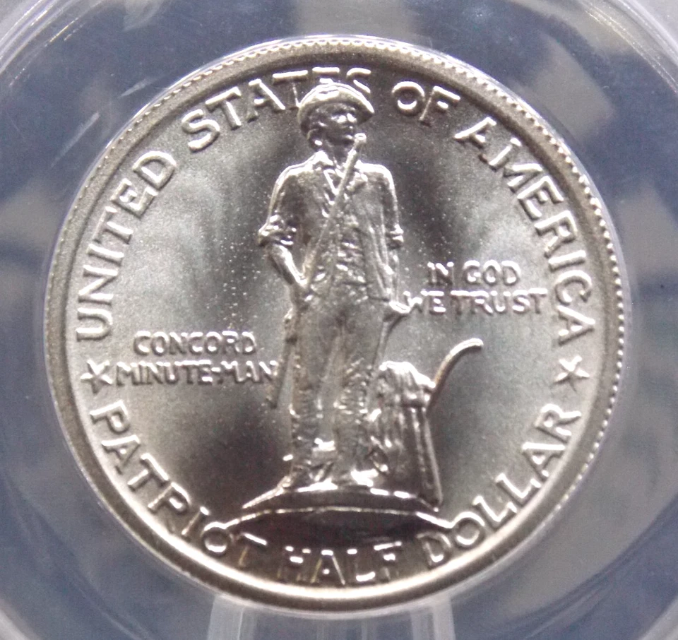 2025 Daniel Carr 1925 *LEXINGTON CONCORD* Silver Token O/S 50c ANACS MS70 #029 - Image 2 of 4