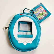 Tamagotchi Plus Color Blue Chibi Sewing Pouch New with Carabiner Japan