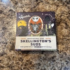 Dr. Squatch Ltd Ed Bar Soap Skellington's Suds Nightmare Before Xmas Light Grit