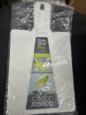 Joseph Joseph Chop 2 Pot Plus Original Folding Chopping Board White BNWT