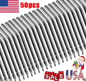 Metal Dental Air Water Syringe 3 Way Autoclavable Nozzles (Bag of 50) Reusable