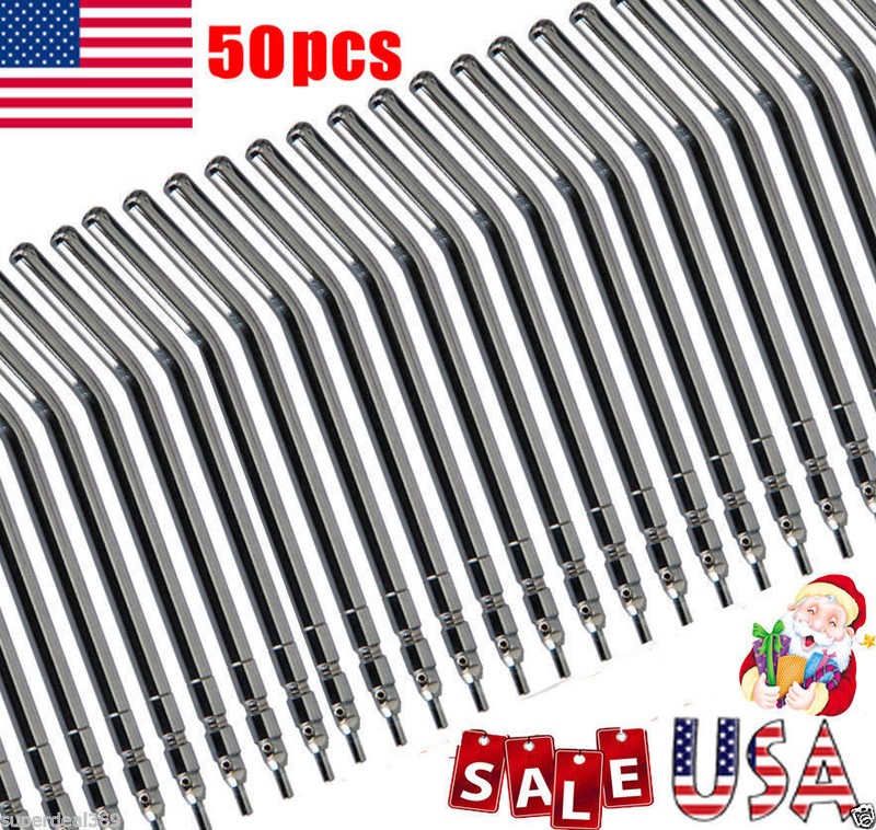 Metal Dental Air Water Syringe 3 Way Autoclavable Nozzles (Bag of 50) Reusable