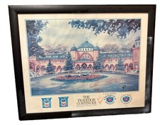 1990s US Open Medinah Country Club Print Signed Arnold Palmer Gary Player Golf