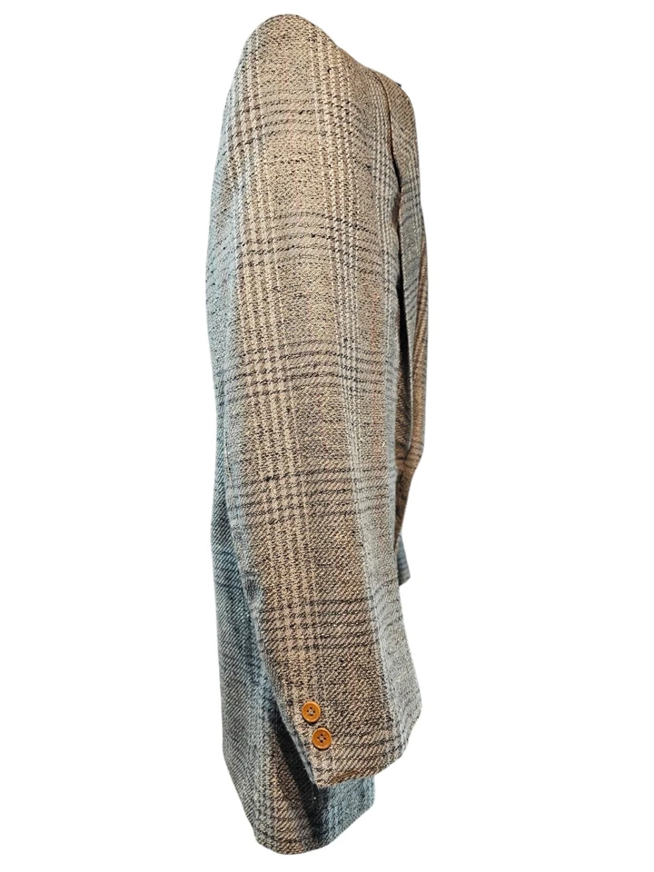 Blazer Para Hombre De Colección Gucci Tweed 2 Botones Satinado Monograma Forrado Talla EUR 52/7 US 42R Foto 4 de 4