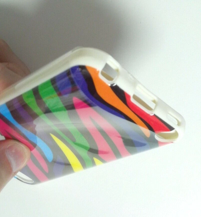 Funda Recubrimiento Arco Iris Colorido Cebra para Apple iPod Touch 5 Foto 4 de 4