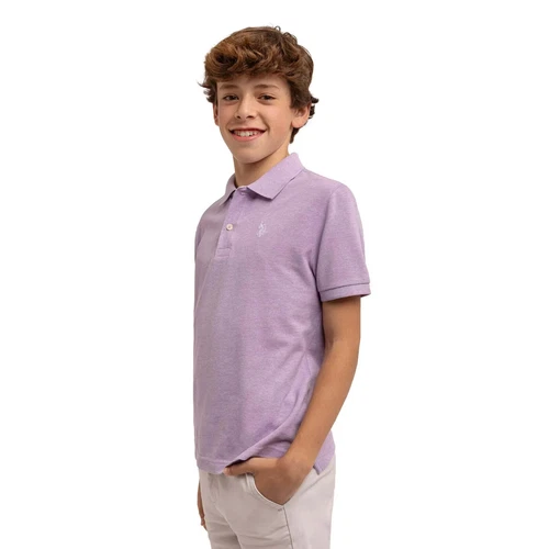 U.S. Polo Assn. Boys Short Sleeve Pique Lilac Emb. Polo Shirt, Sz: 10, NWT