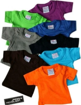 ☼☼James & Nicholson Mini-T Shirt JN-504 Farbe wählbar Puppenbekleidung &Teddy☼☼