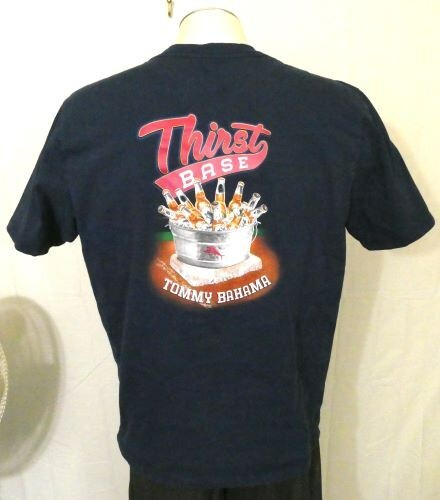 Tommy Bahama Blue Large T-Shirt Thirst Base Cotton View 2