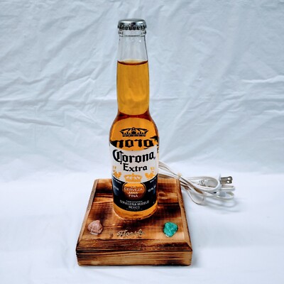 Corona Extra Beer La Cerveza Mas Fina Mexico Souvenir Light Florida With Base