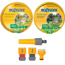Hozelock Hosepipe 15m 30m  50m Maxi Plus Starter Hose Set & optional fittings