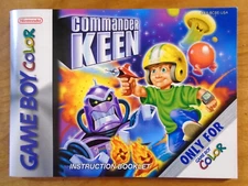 Commander Keen Nintendo Game Boy Color Manual Only ~ Instruction Booklet